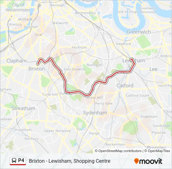 P4 Bus Line Map