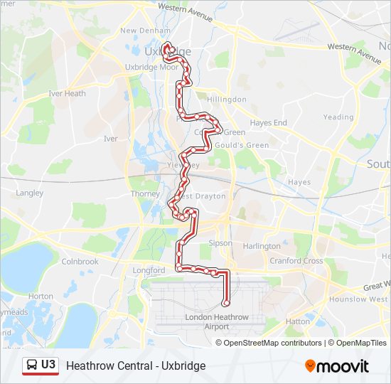 U3 bus Line Map