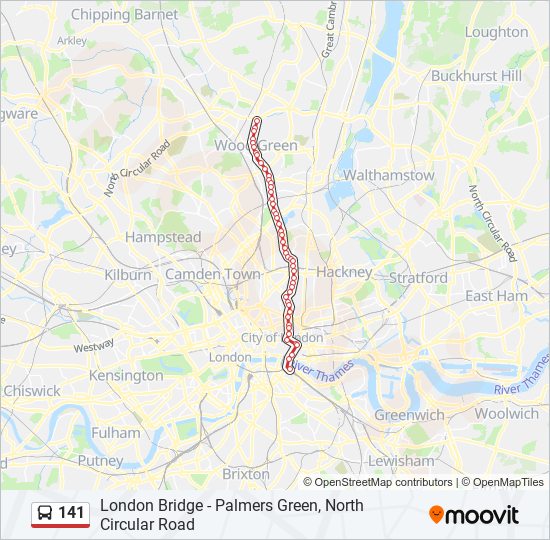 Bus 141 Route Map 141 Route: Schedules, Stops & Maps - London Bridge (Updated)