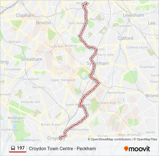 197 Bus Line Map