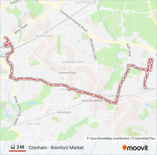 248 Bus Line Map