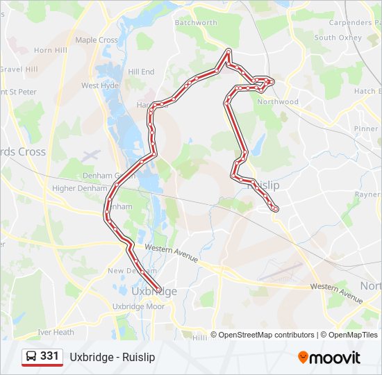 331 Bus Line Map