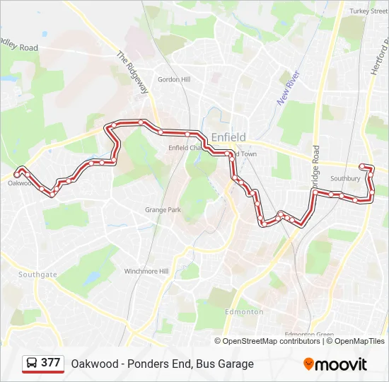 377 Route: Schedules, Stops & Maps - Oakwood (Updated)