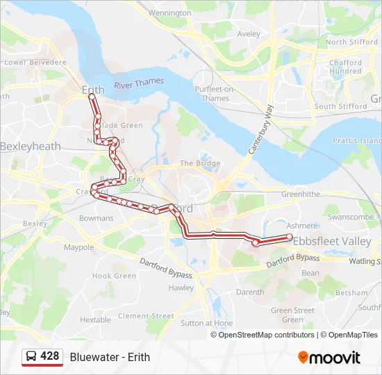 428 Route: Schedules, Stops & Maps - Bluewater (Updated)