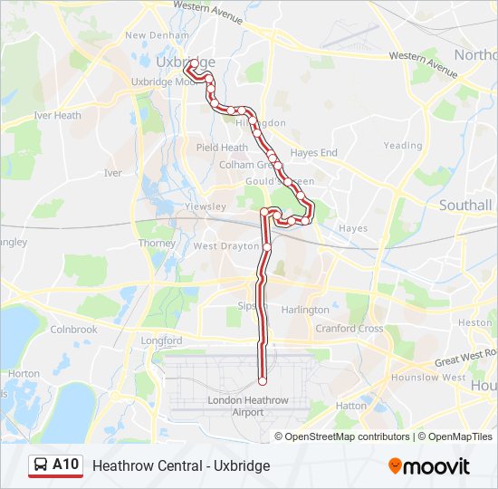 a10 Route: Schedules, Stops & Maps - Heathrow Central (Updated)