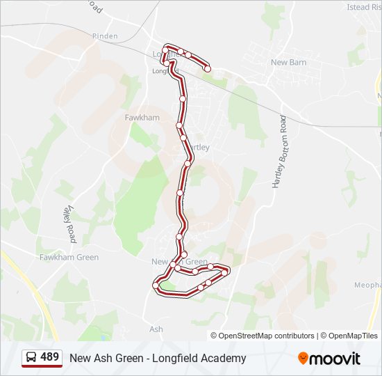 489 Route: Schedules, Stops & Maps - Longfield (Updated)