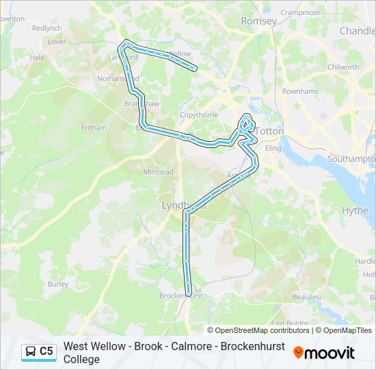 C5 Bus Line Map