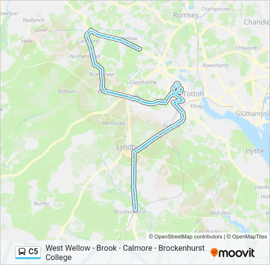 C5 Bus Line Map