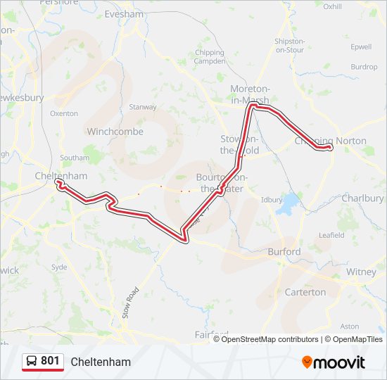 801 Route: Schedules, Stops & Maps - Cheltenham (Updated)