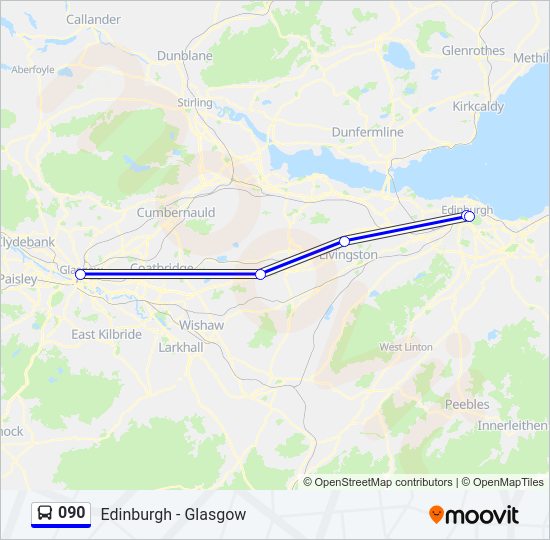 090 bus Line Map