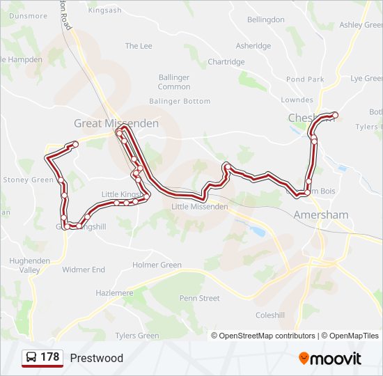 178 Bus Line Map