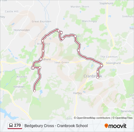 270 Bus Line Map