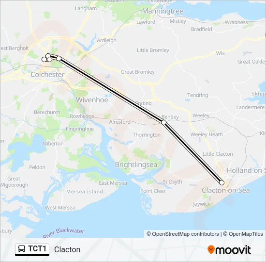 TCT1 Bus Line Map