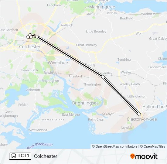 TCT1 Bus Line Map