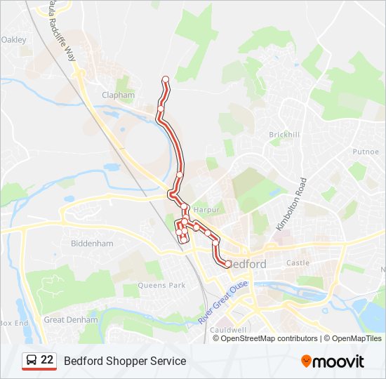 22 Route: Schedules, Stops & Maps - Clapham (Updated)