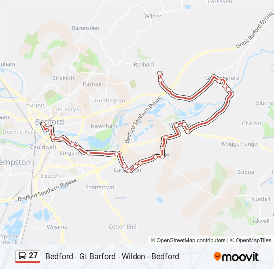 27 Bus Line Map
