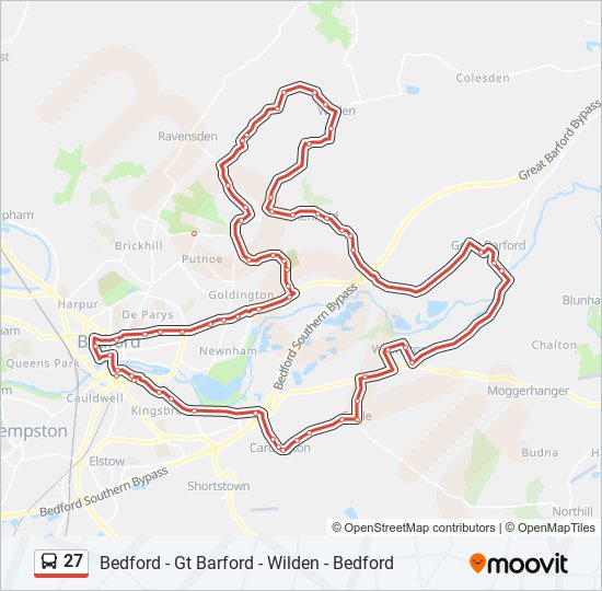 27 Bus Line Map