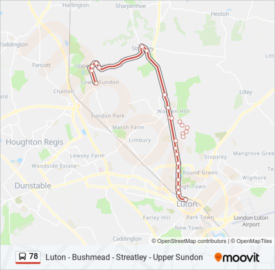 78 Route: Schedules, Stops & Maps - Lower Sundon (Updated)