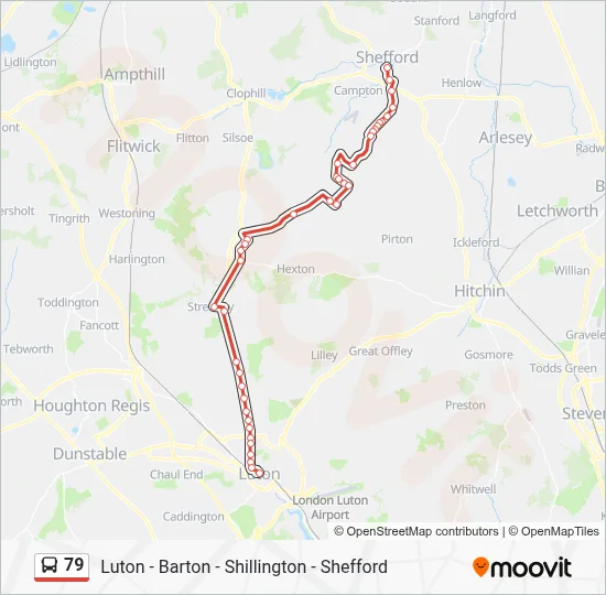 79 Route: Schedules, Stops & Maps - Luton Town Centre (Updated)