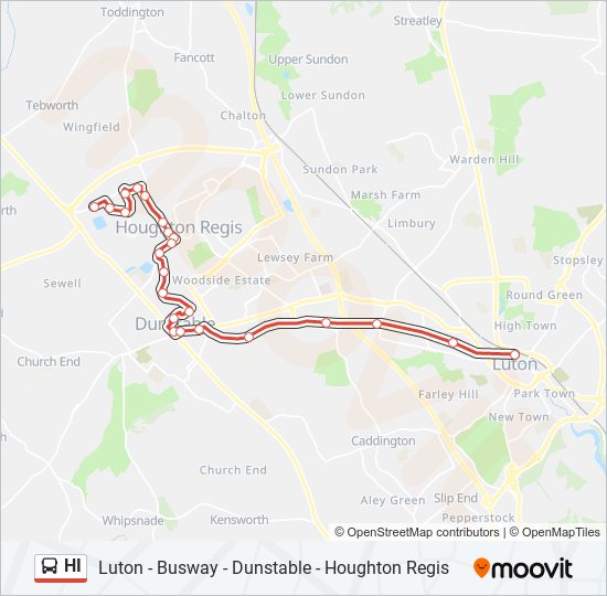 hi Route: Schedules, Stops & Maps - Luton Town Centre (Updated)