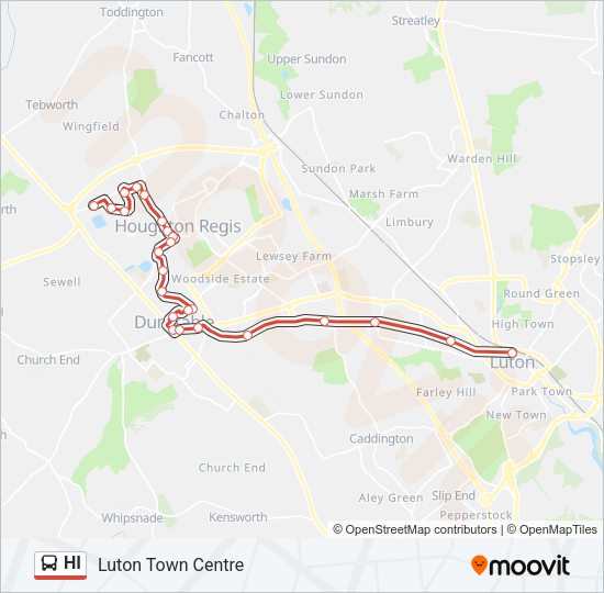 HI Bus Line Map