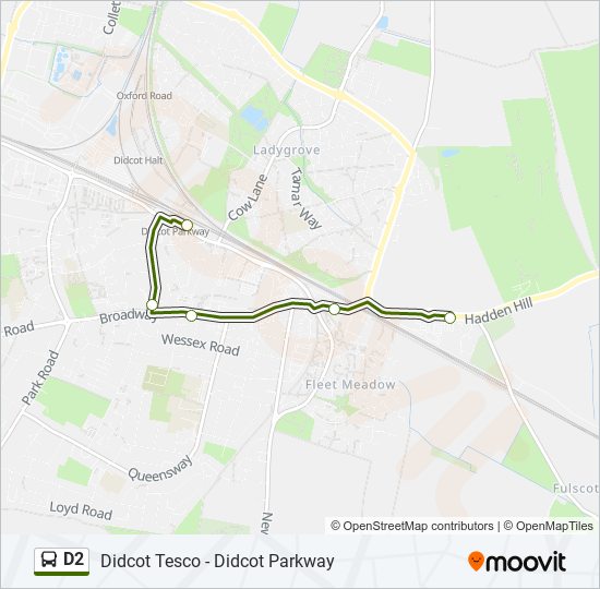 D2 Bus Line Map