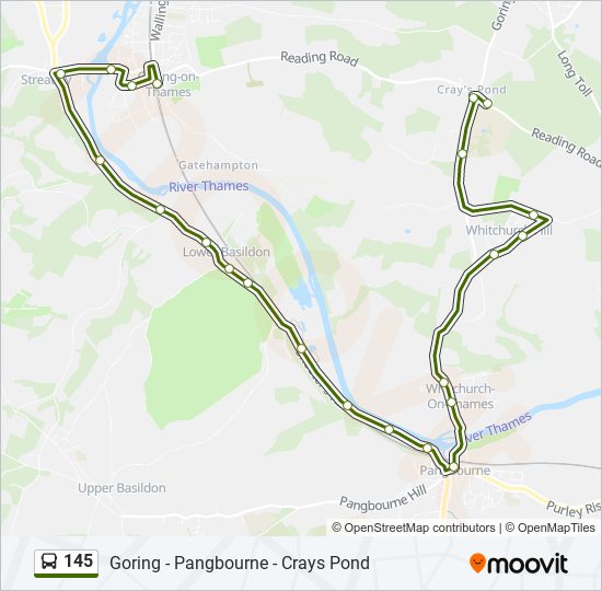 145 Route: Schedules, Stops & Maps - Crays Pond (Updated)