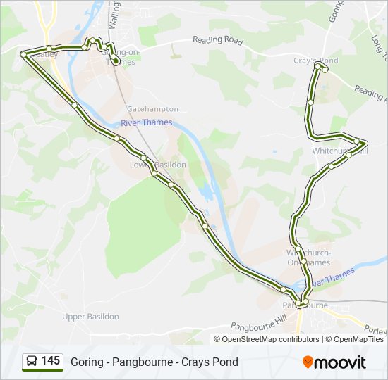 145 Bus Line Map