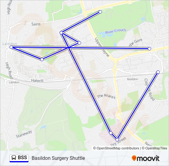 BSS Bus Line Map