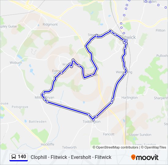 140 Bus Line Map