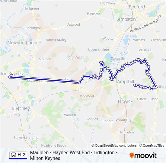 FL2 Bus Line Map
