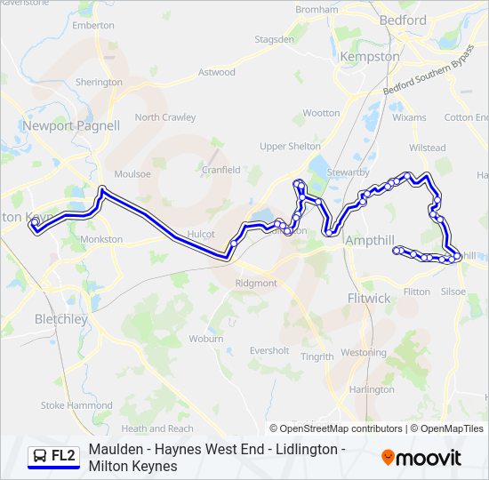 FL2 bus Line Map