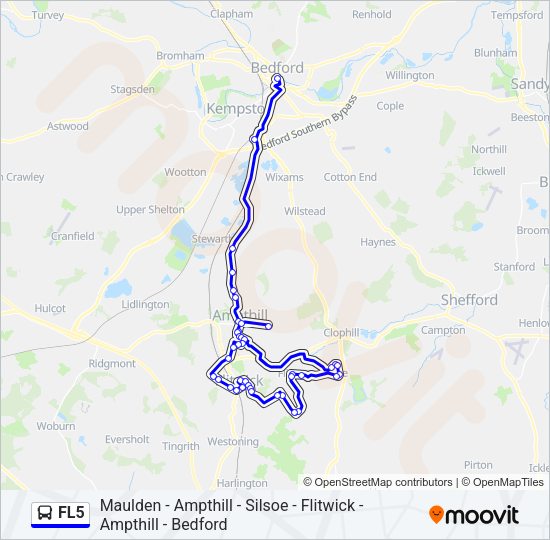 FL5 Bus Line Map