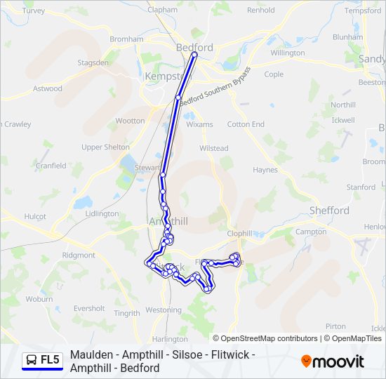FL5 Bus Line Map