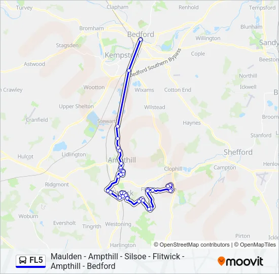 FL5 Bus Line Map