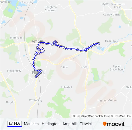 FL6 Bus Line Map
