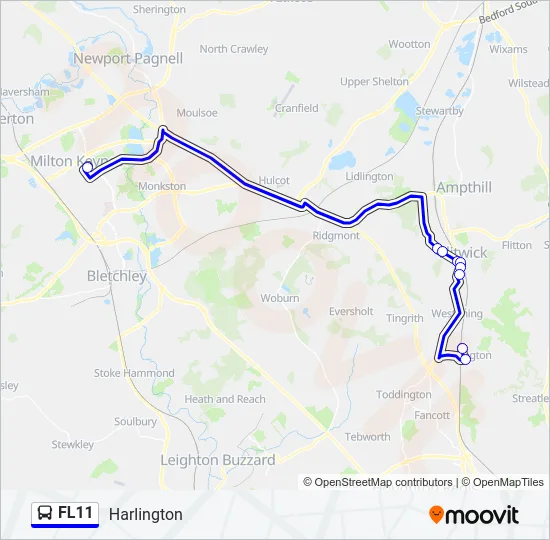 FL11 Bus Line Map