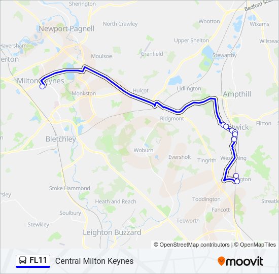 FL11 Bus Line Map