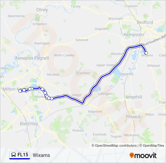FL15 Bus Line Map