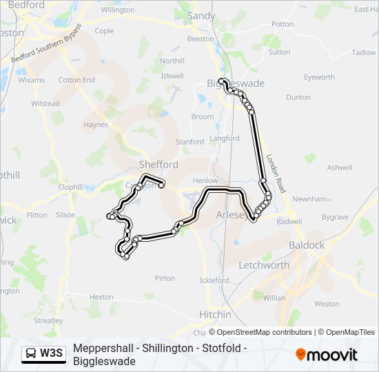 W3S Bus Line Map