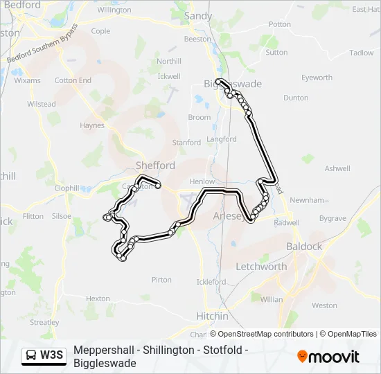 W3S Bus Line Map