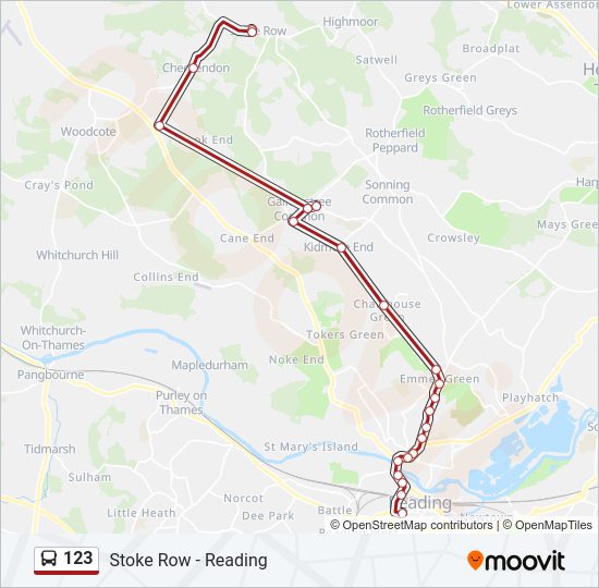 123 Bus Line Map