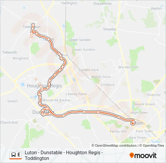 E Bus Line Map
