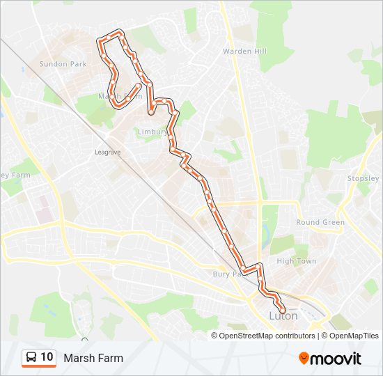 10 Bus Line Map