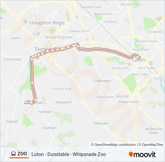 zoo Route: Schedules, Stops & Maps - Luton Town Centre (Updated)