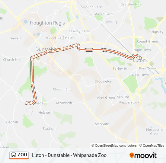 ZOO Bus Line Map