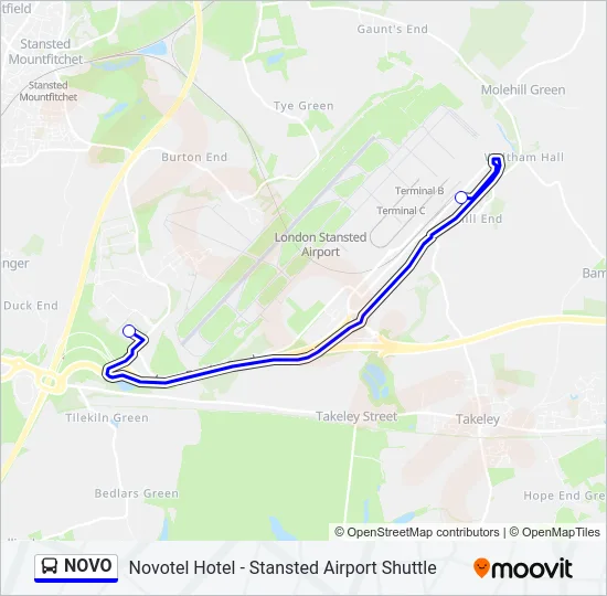 NOVO Bus Line Map