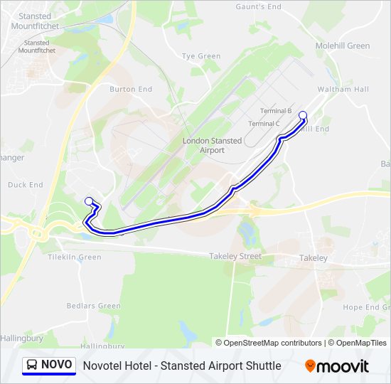 NOVO Bus Line Map