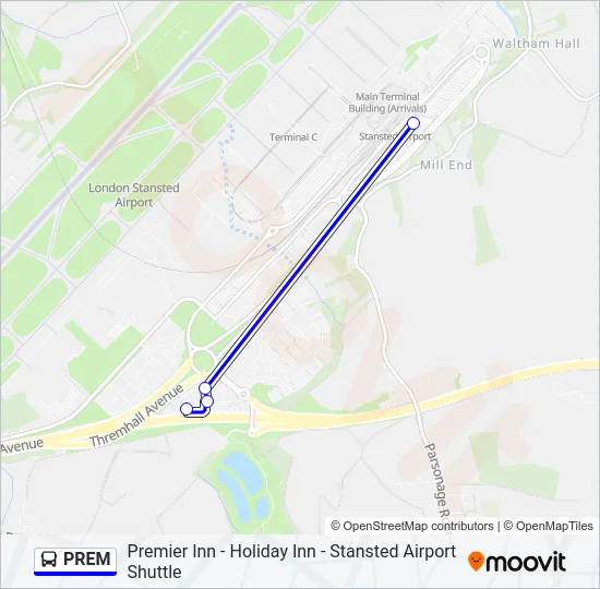 PREM Bus Line Map
