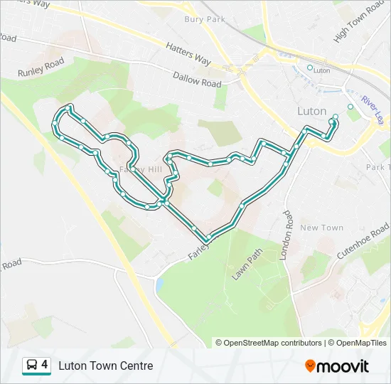 4 Bus Line Map